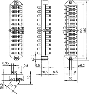 Technische Illustration mit Bemaungen