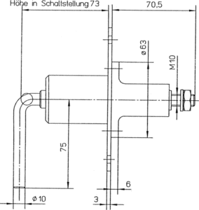 Technische Illustration mit Bemaung