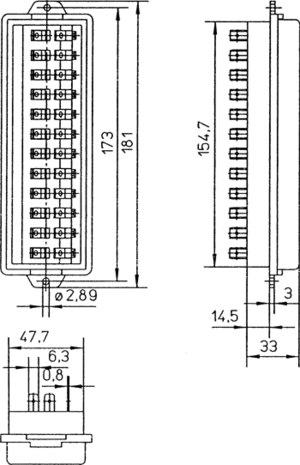 Technische Illustration mit Bemaungen